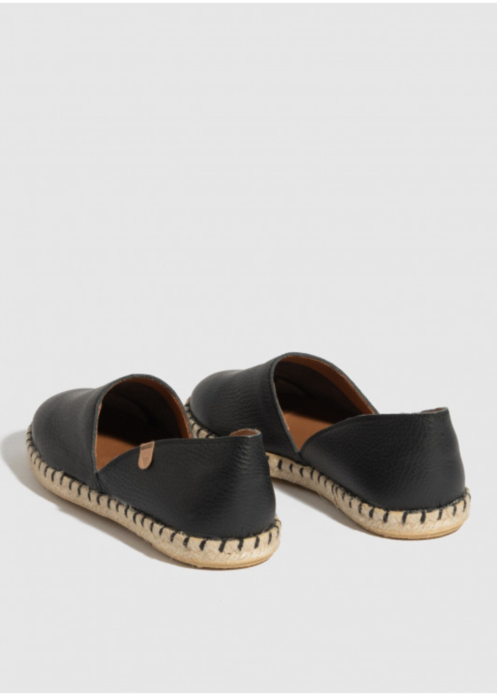 Espadrilles Carmen Glattleder Schwarz