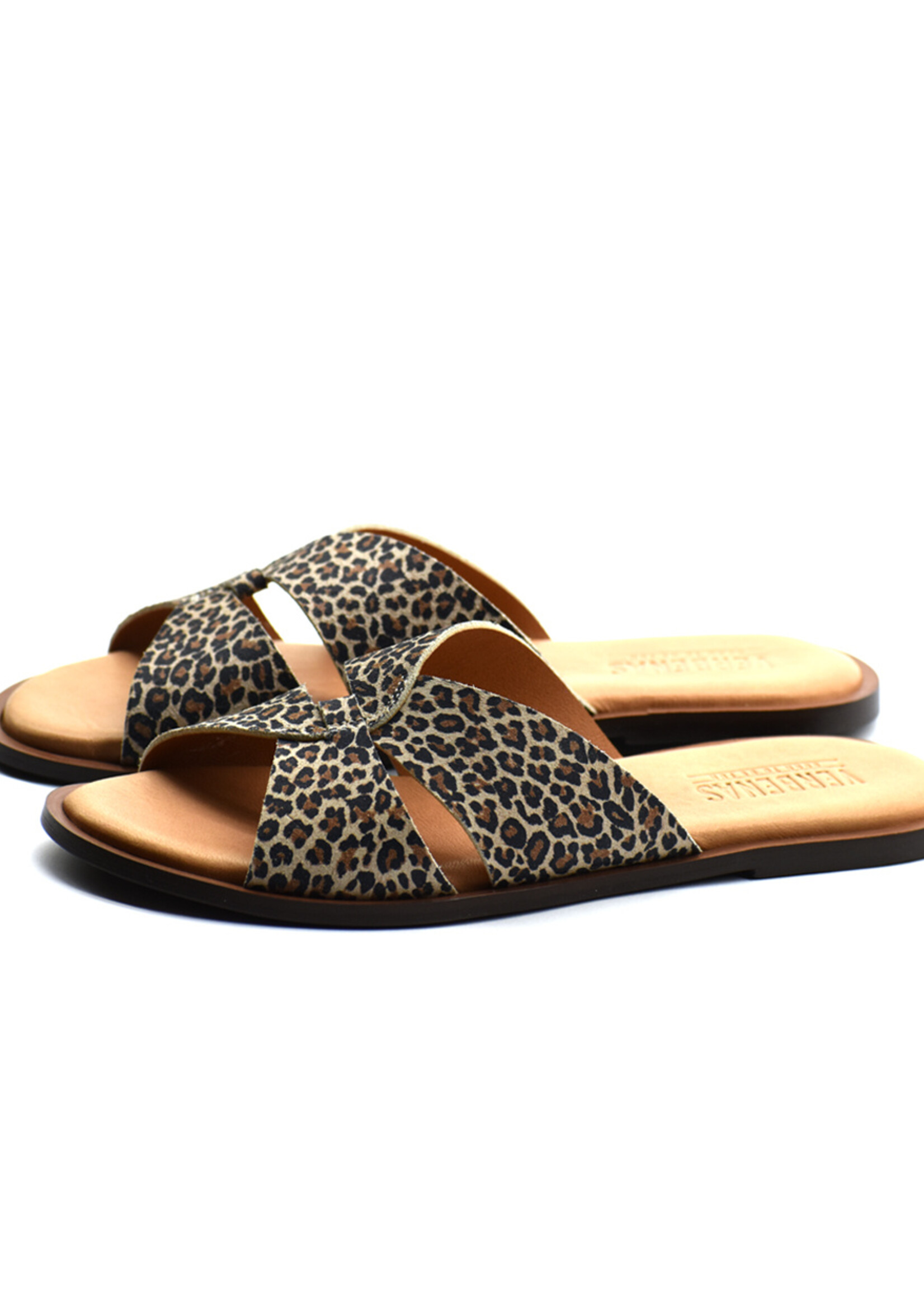 Slides Iris Wildleder Leopard