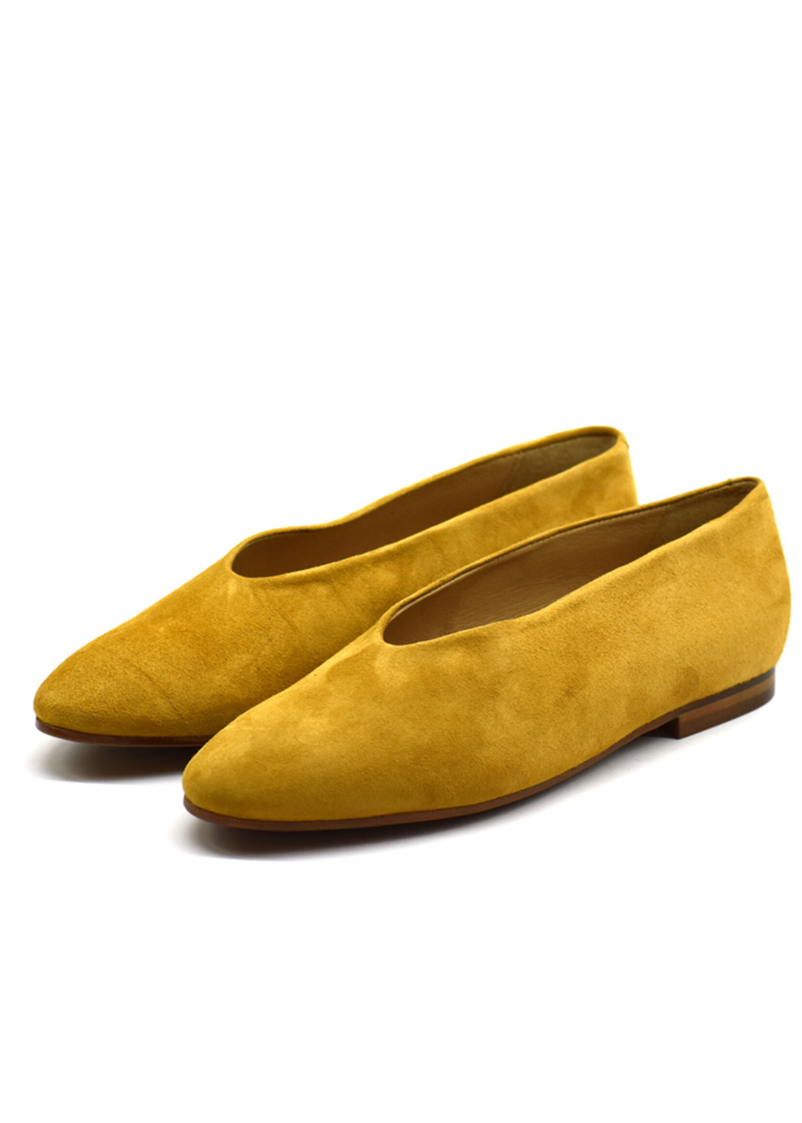 Ballerinas Suede Safran