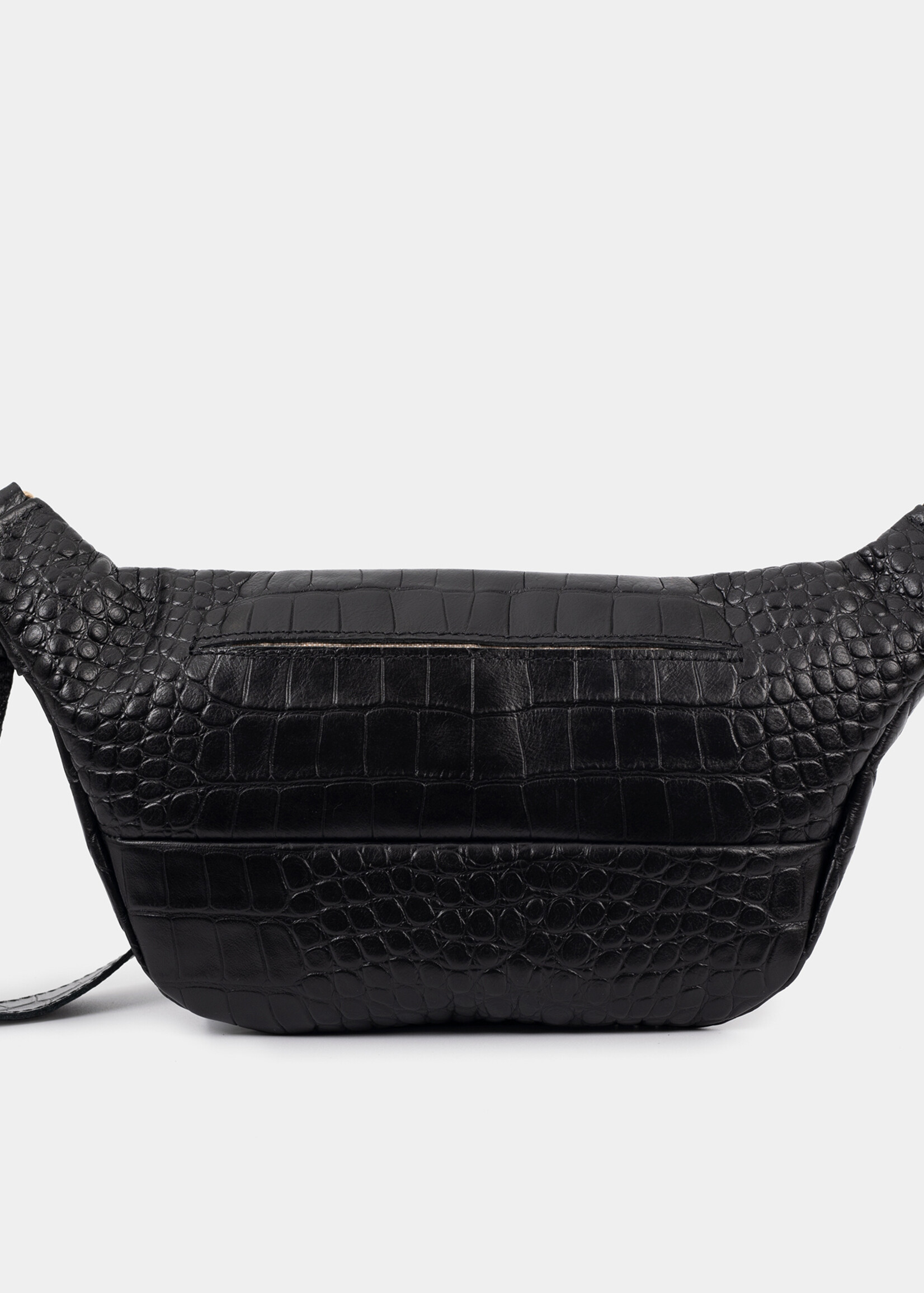 Ann Kurz Fanny Bauchtasche Kroko Black