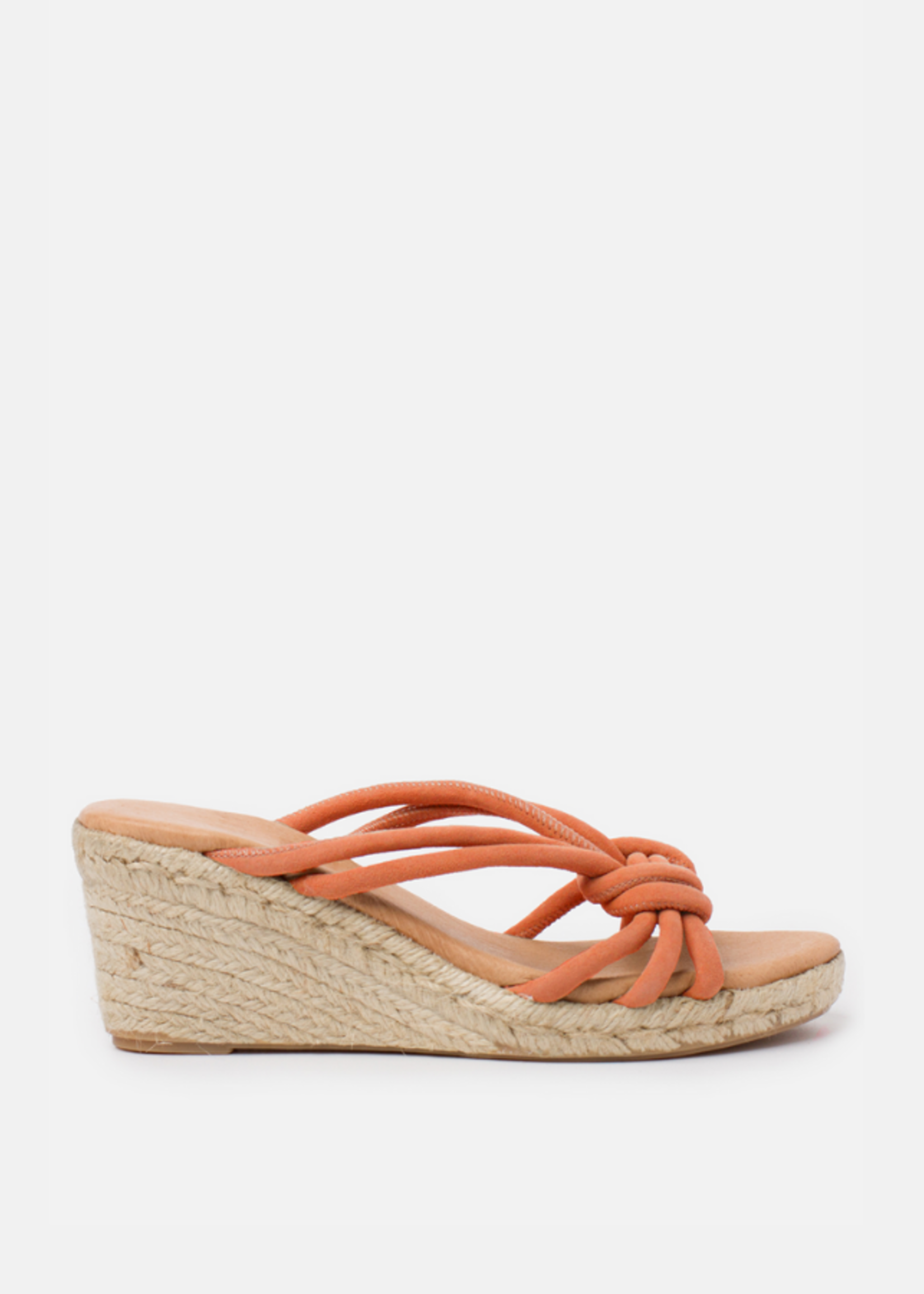 Espadrilles mit Keilabsatz Peach