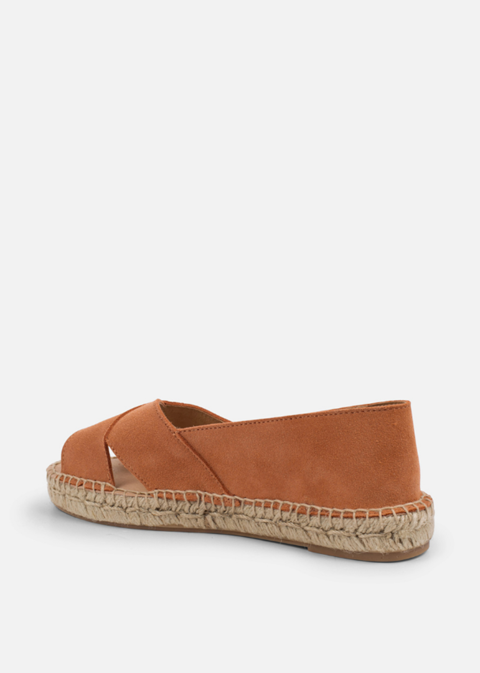 Peeptoe Espadrilles Wildleder Coral