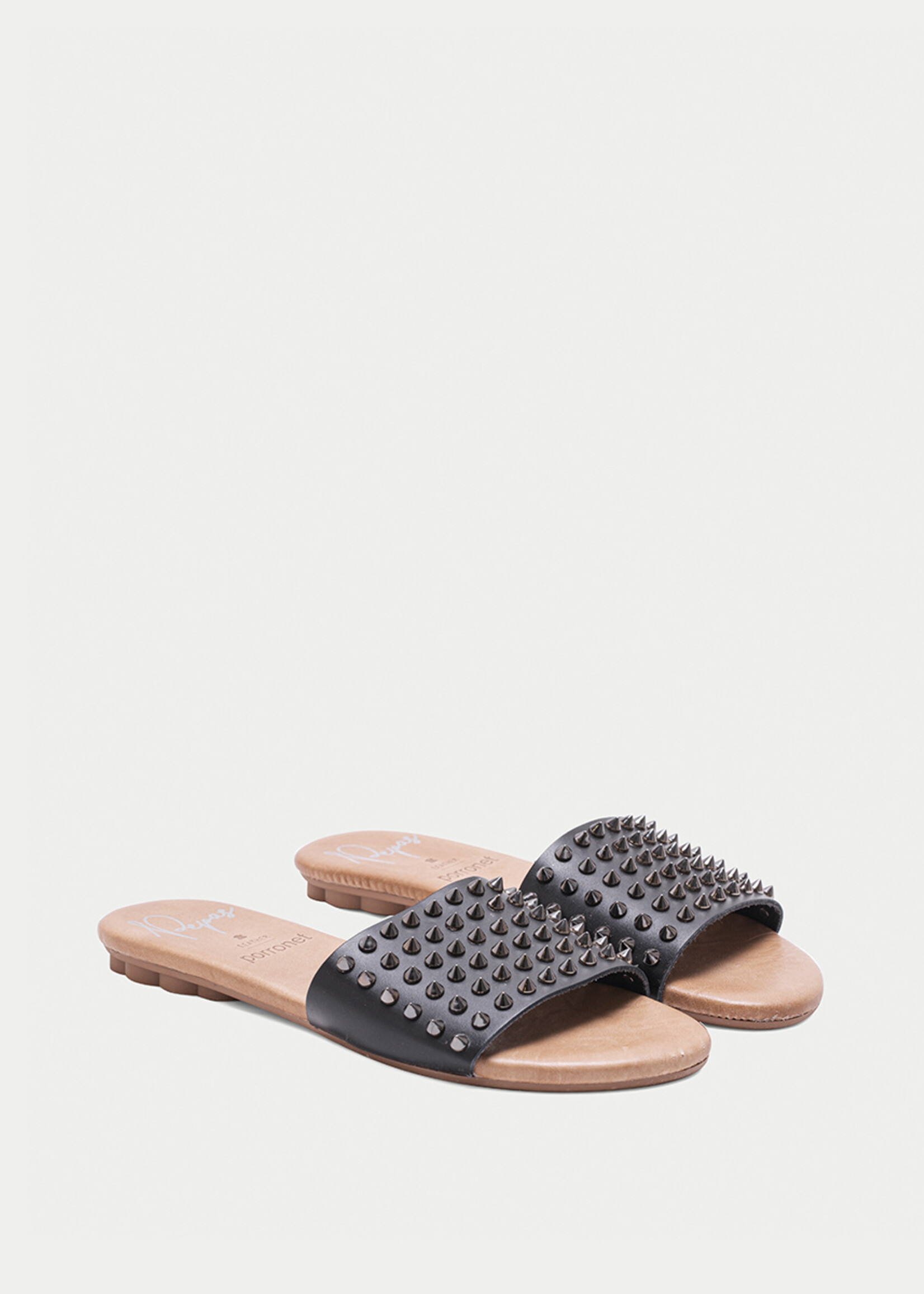 Slides Schwarz mit Spikes