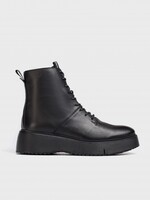 Plateauschnürstiefeletten Wild Black