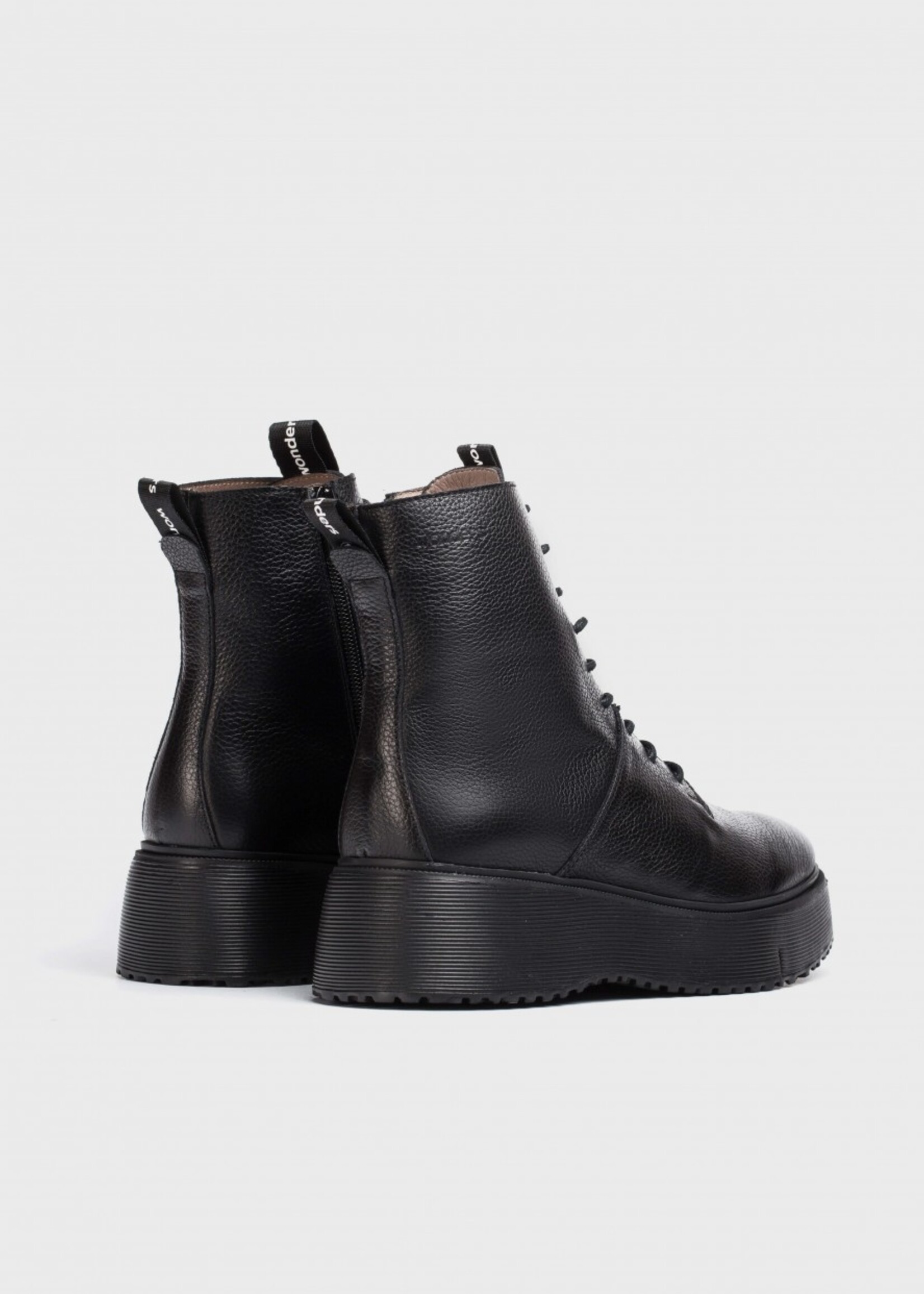 Plateauschnürstiefeletten Wild Black