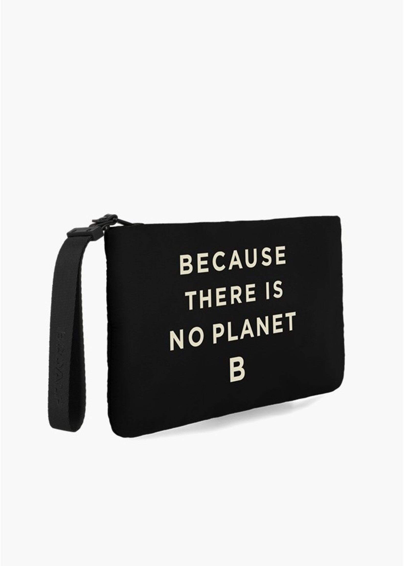 Ecoalf Lupita Clutch with message Black