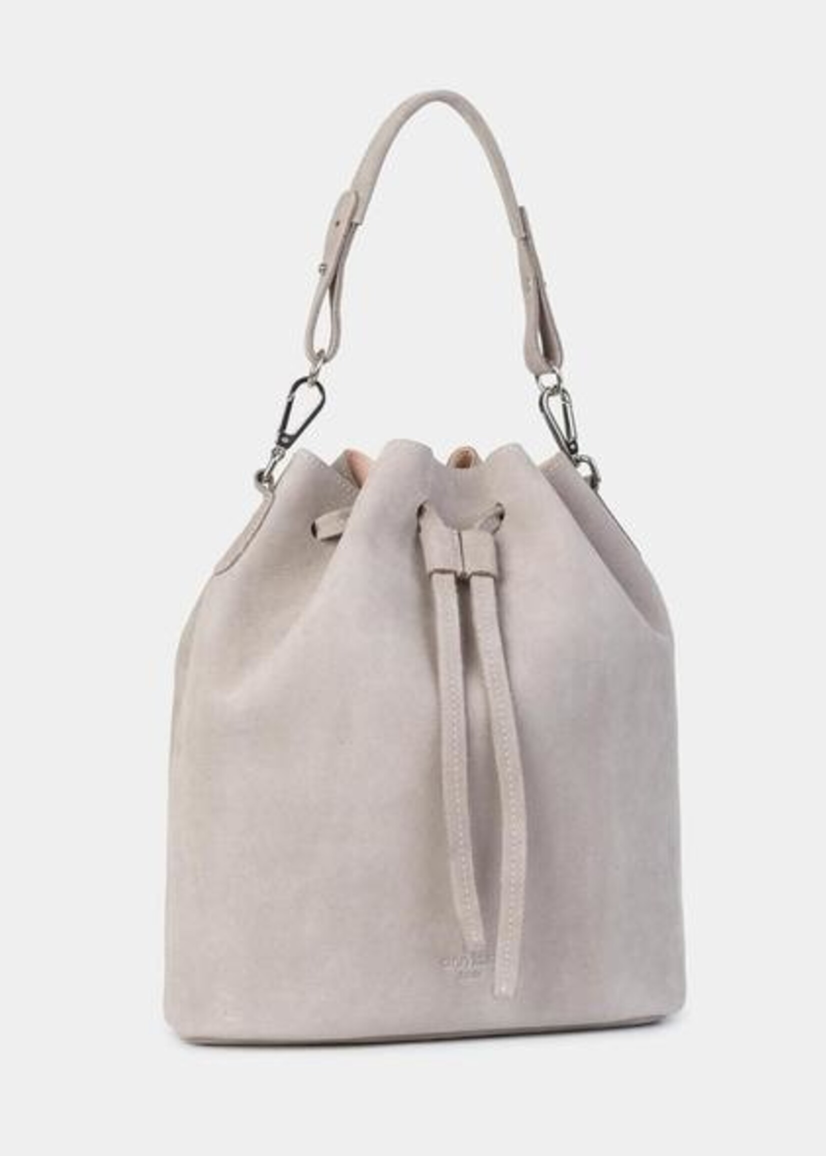 Ann Kurz Saku Beuteltasche Suede Warm Stone