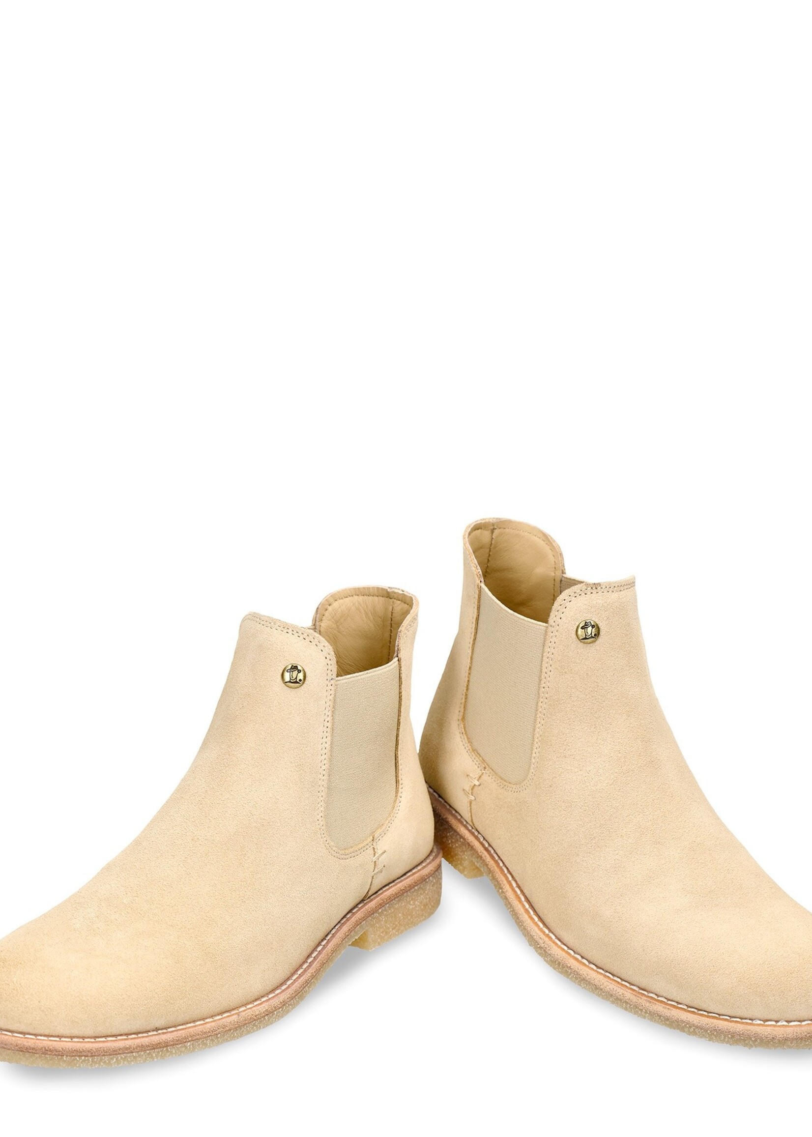 Chelsea Boots Wildleder Beige