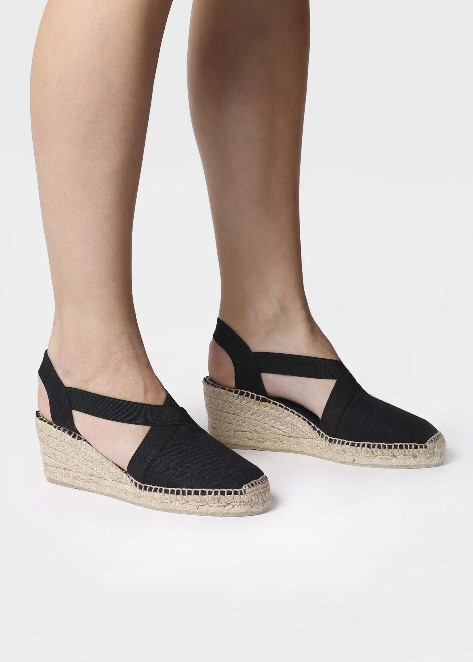 Espadrilles Leinen Schwarz