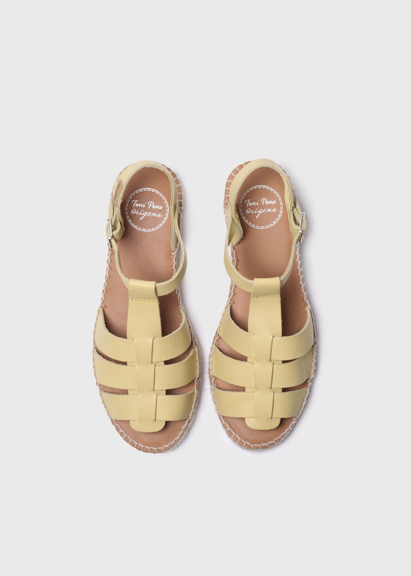 Riemchen Espadrilles Gelb