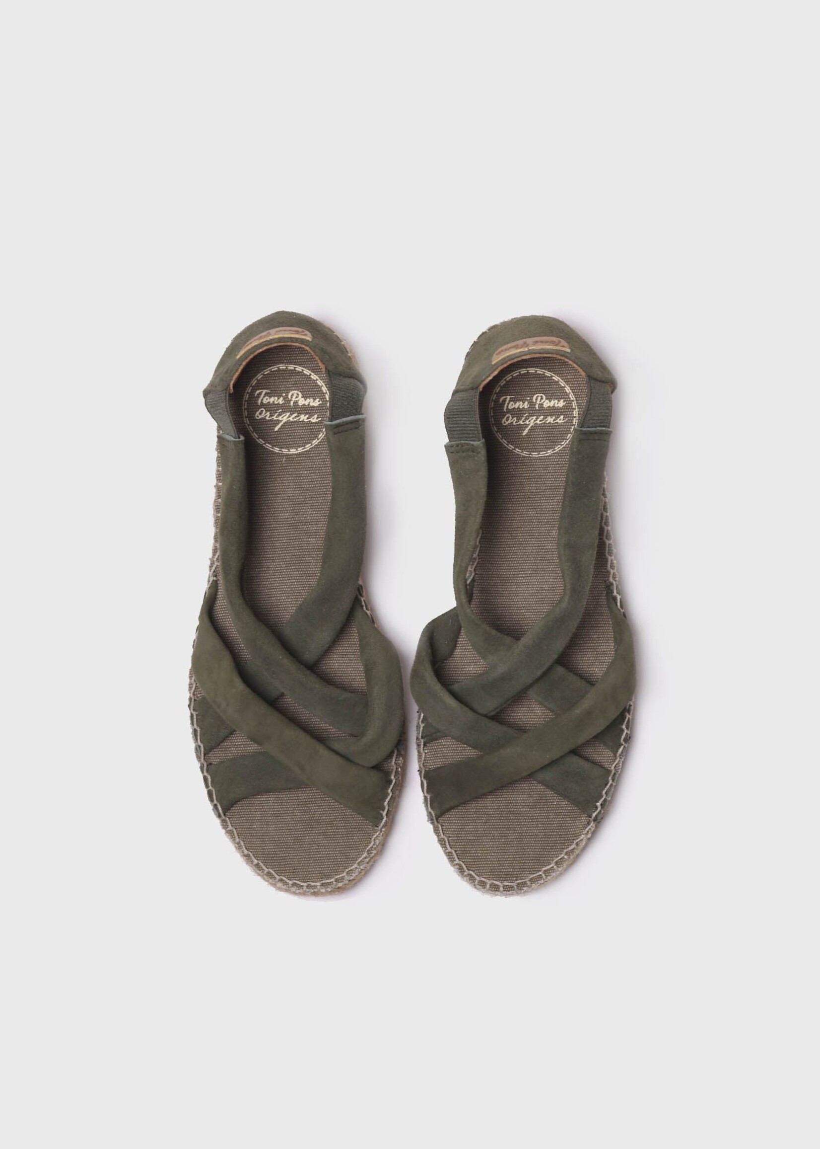 Riemchen Espadrilles Khaki