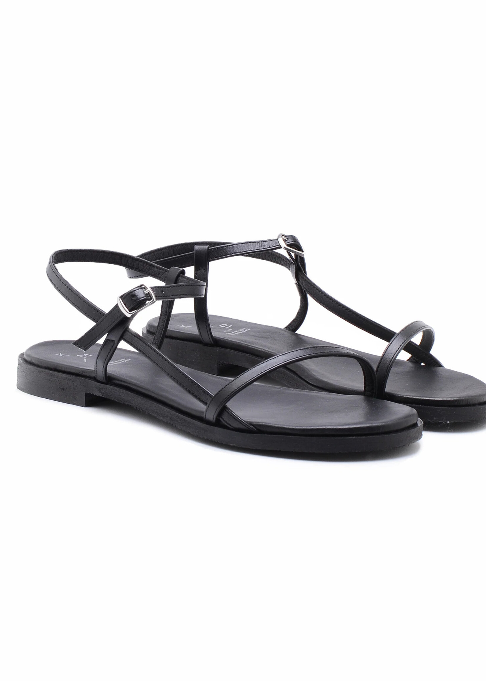 Riemchensandalen Napa Schwarz