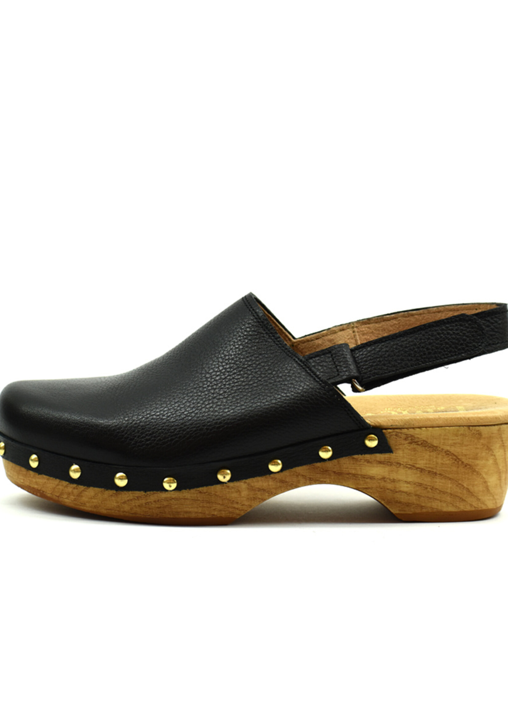 Clogs mit Riemchen Napa Schwarz