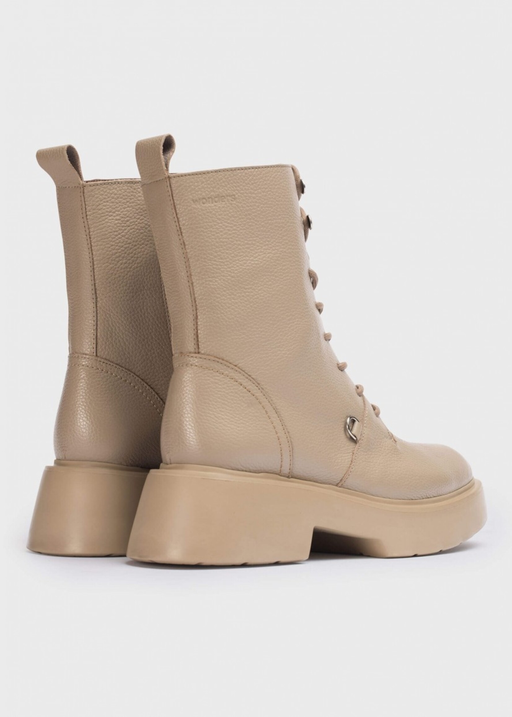 Plateauschnürstiefeletten Wild Taupe