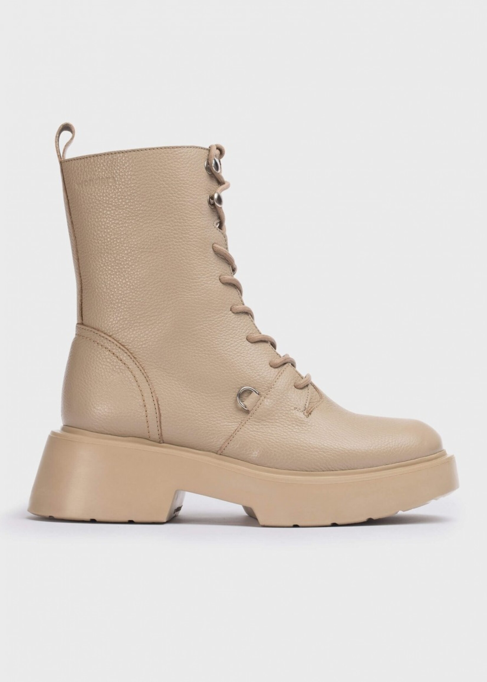 Plateauschnürstiefeletten Wild Taupe