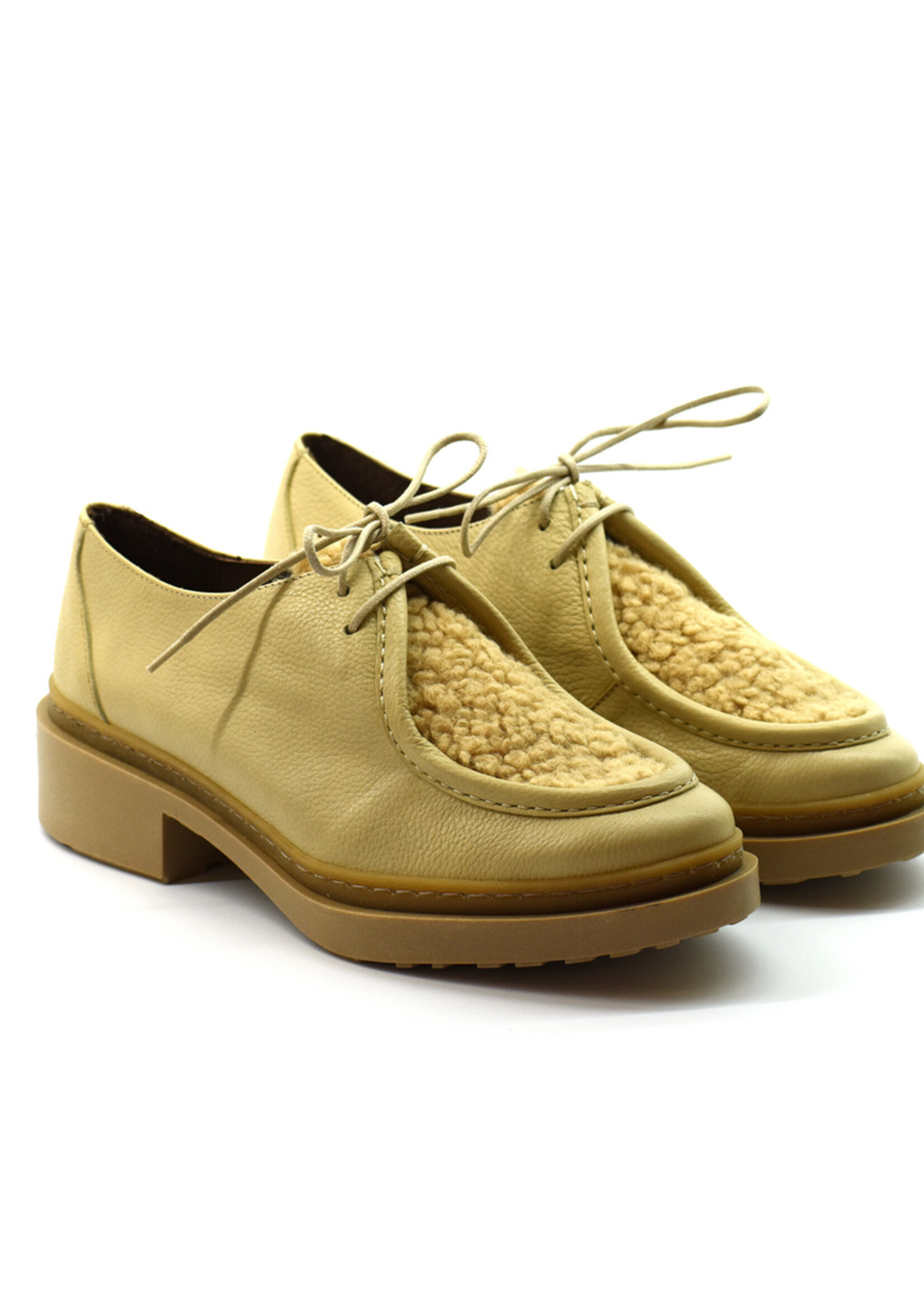 Schnürschuhe Indios Cream