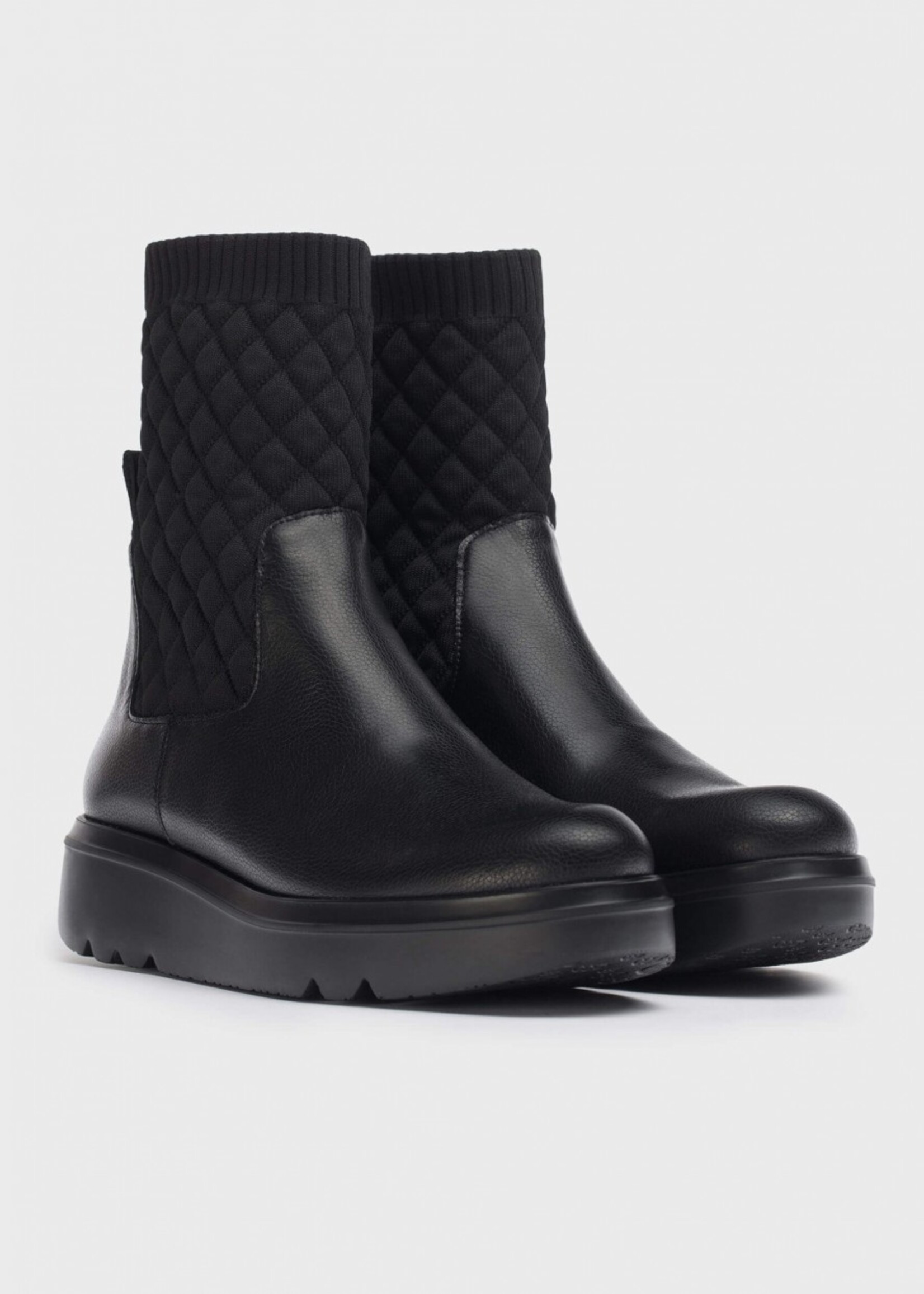 Gesteppte Chelsea Boots Wild Black