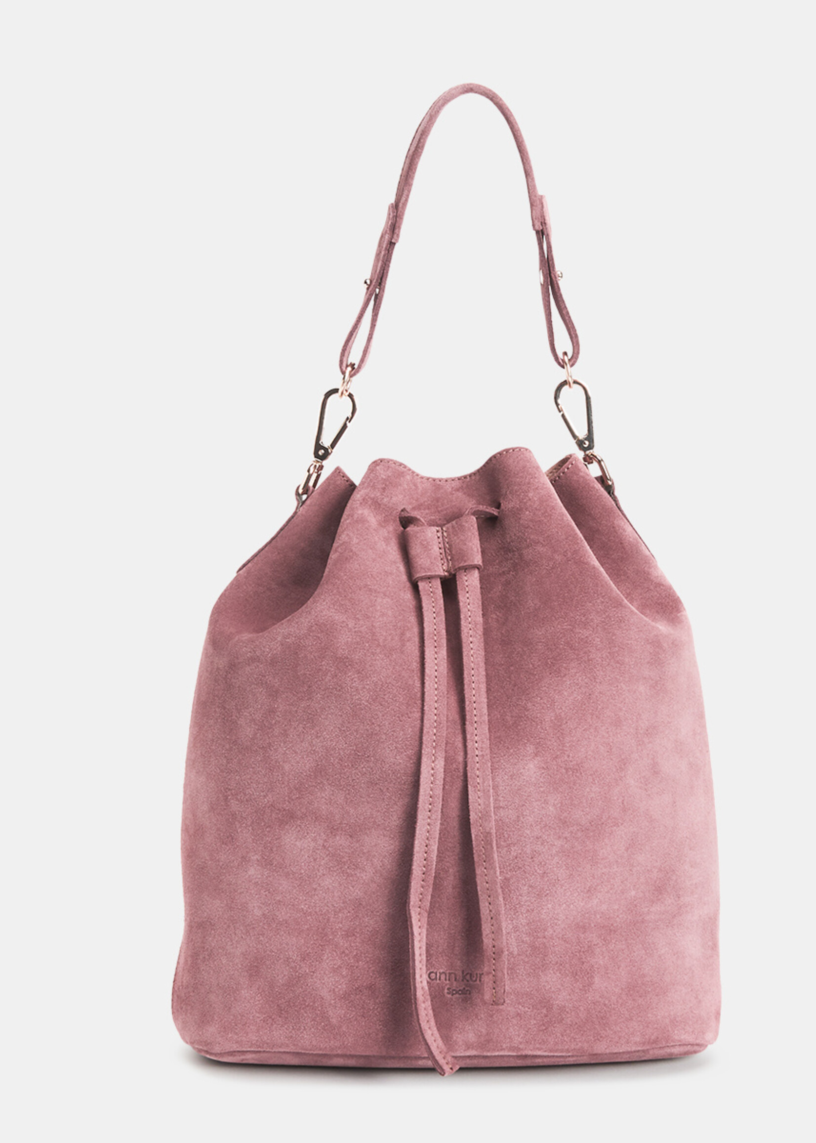 Ann Kurz Saku Beuteltasche Suede Brownrose