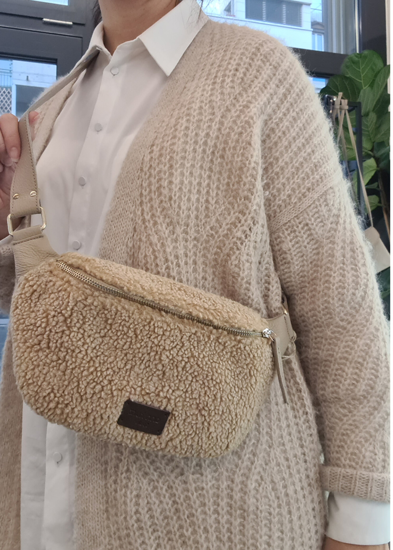 Ann Kurz Fanny Bauchtasche Teddy Beige