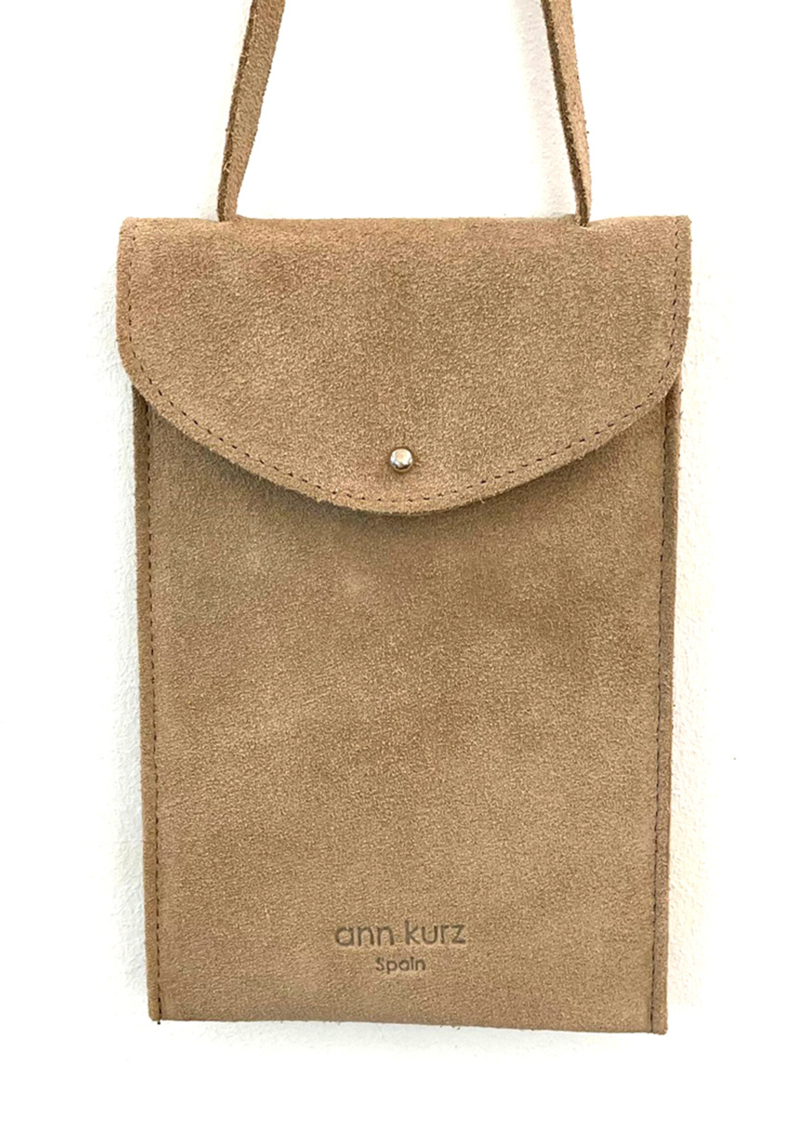 Ann Kurz Handytasche Suede Sand