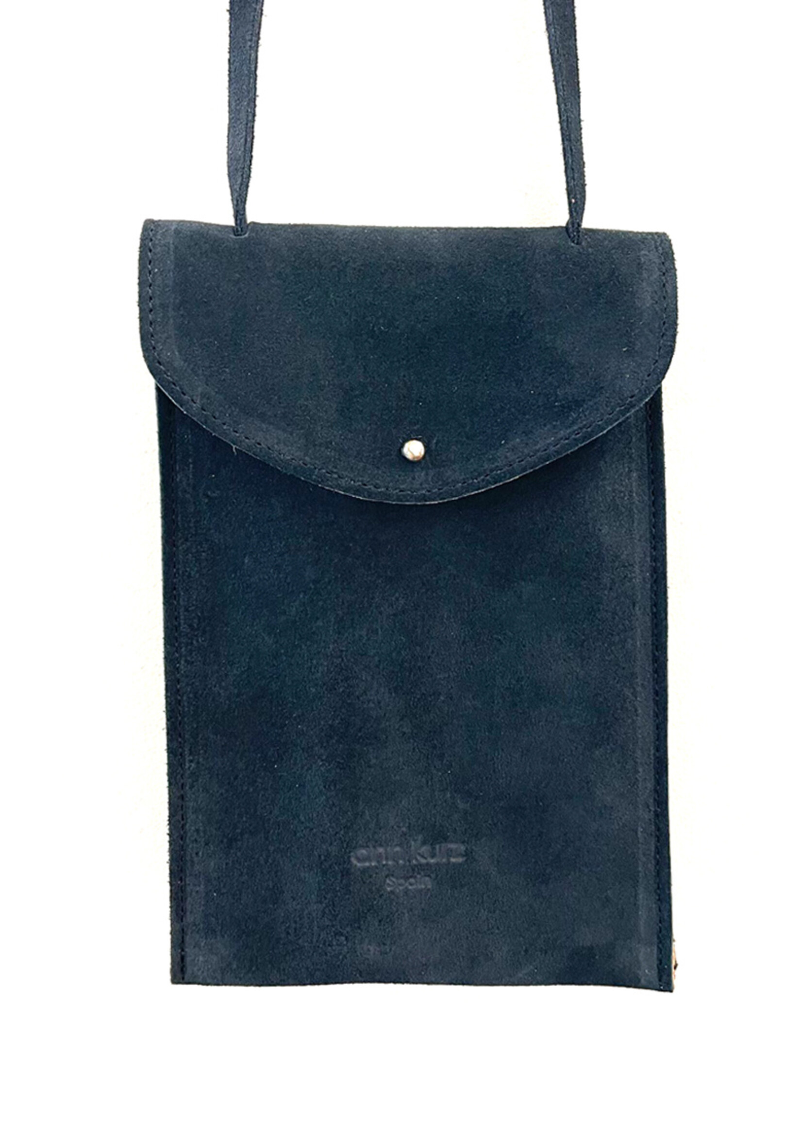 Ann Kurz Handytasche May Suede Greyish Blue