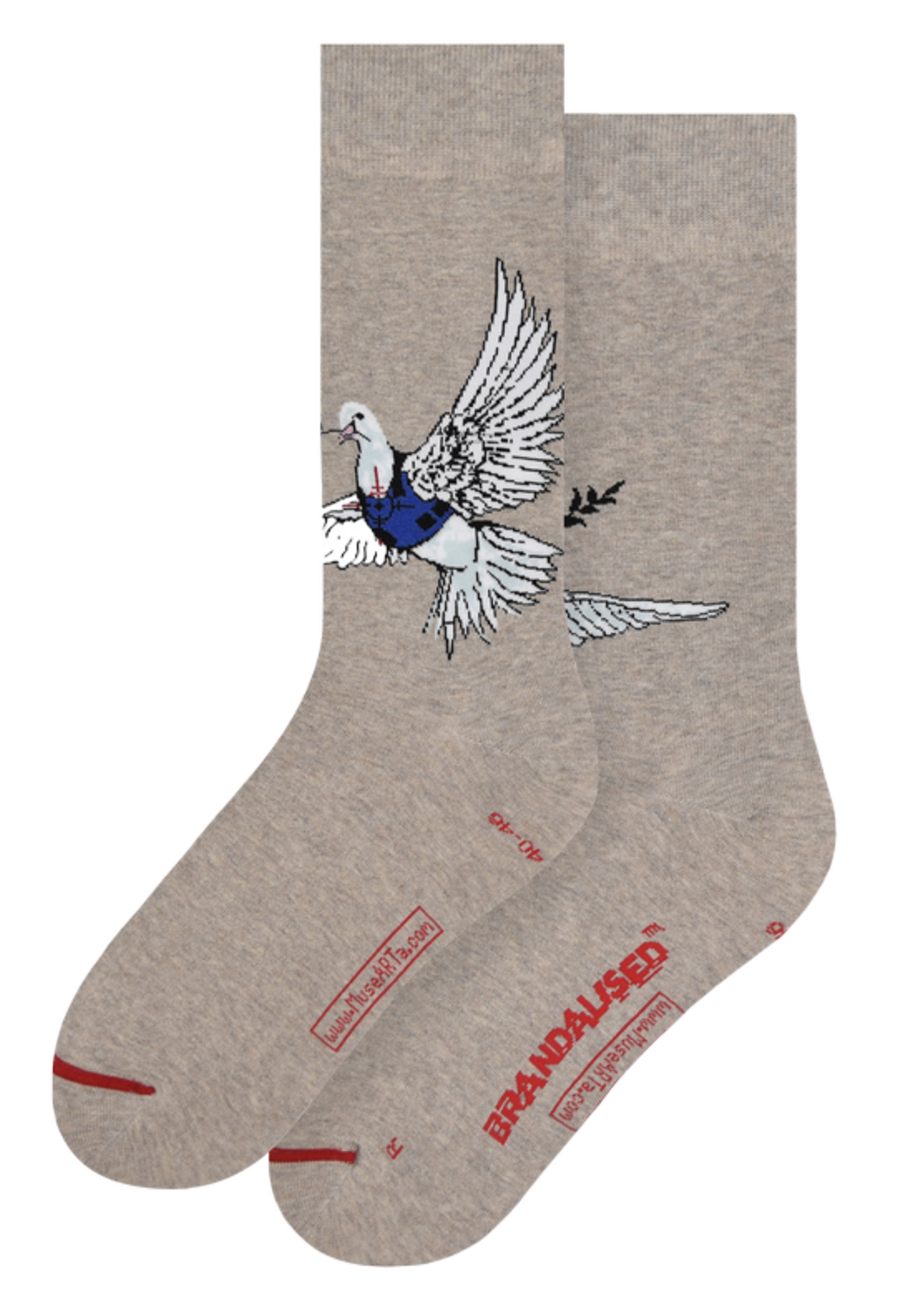 Banksy Graffiti - Peace Dove Beige Grösse 40-46 (Einheitsgrösse)