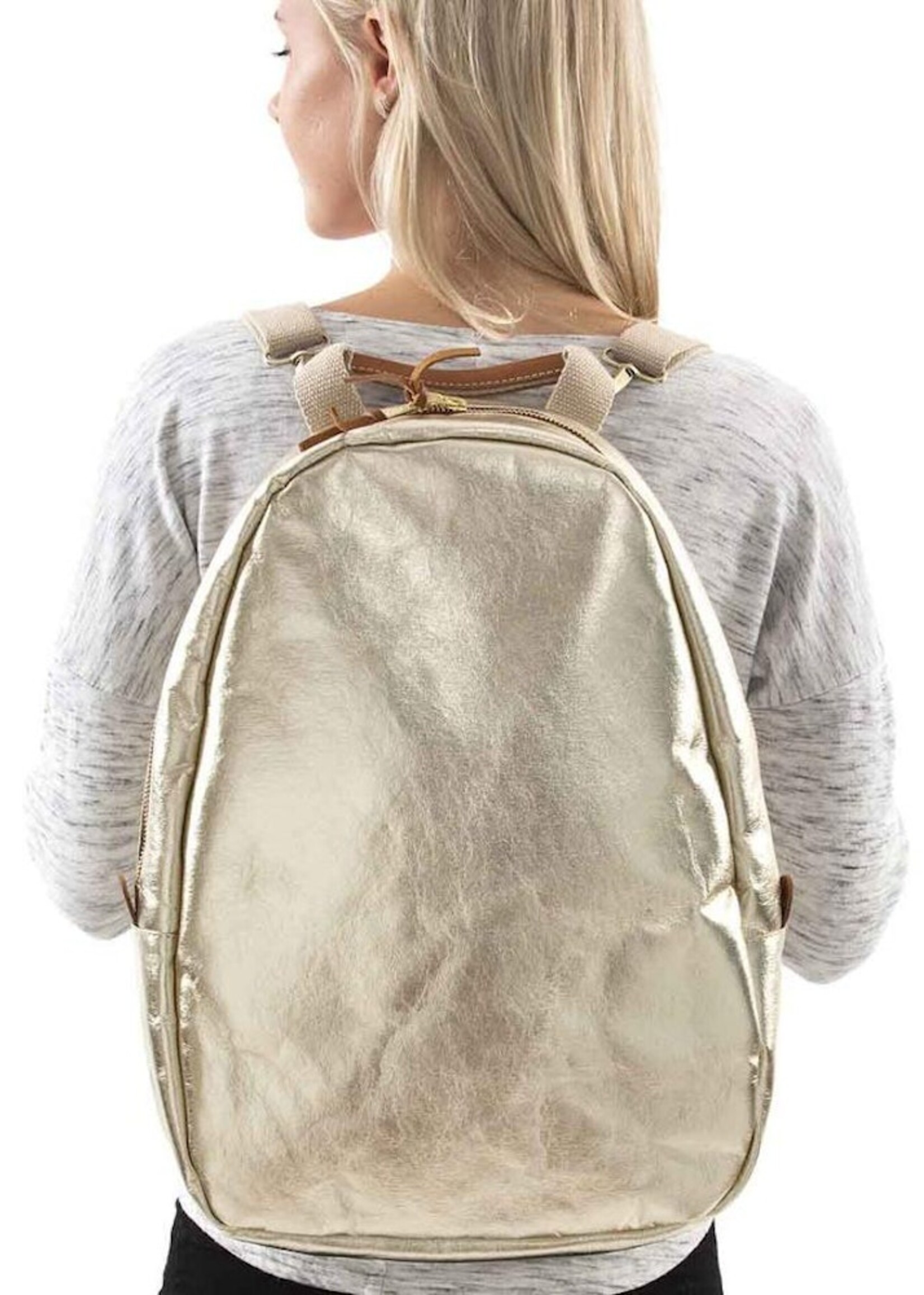 Uashmama Memmo Backpack Metallo Platino