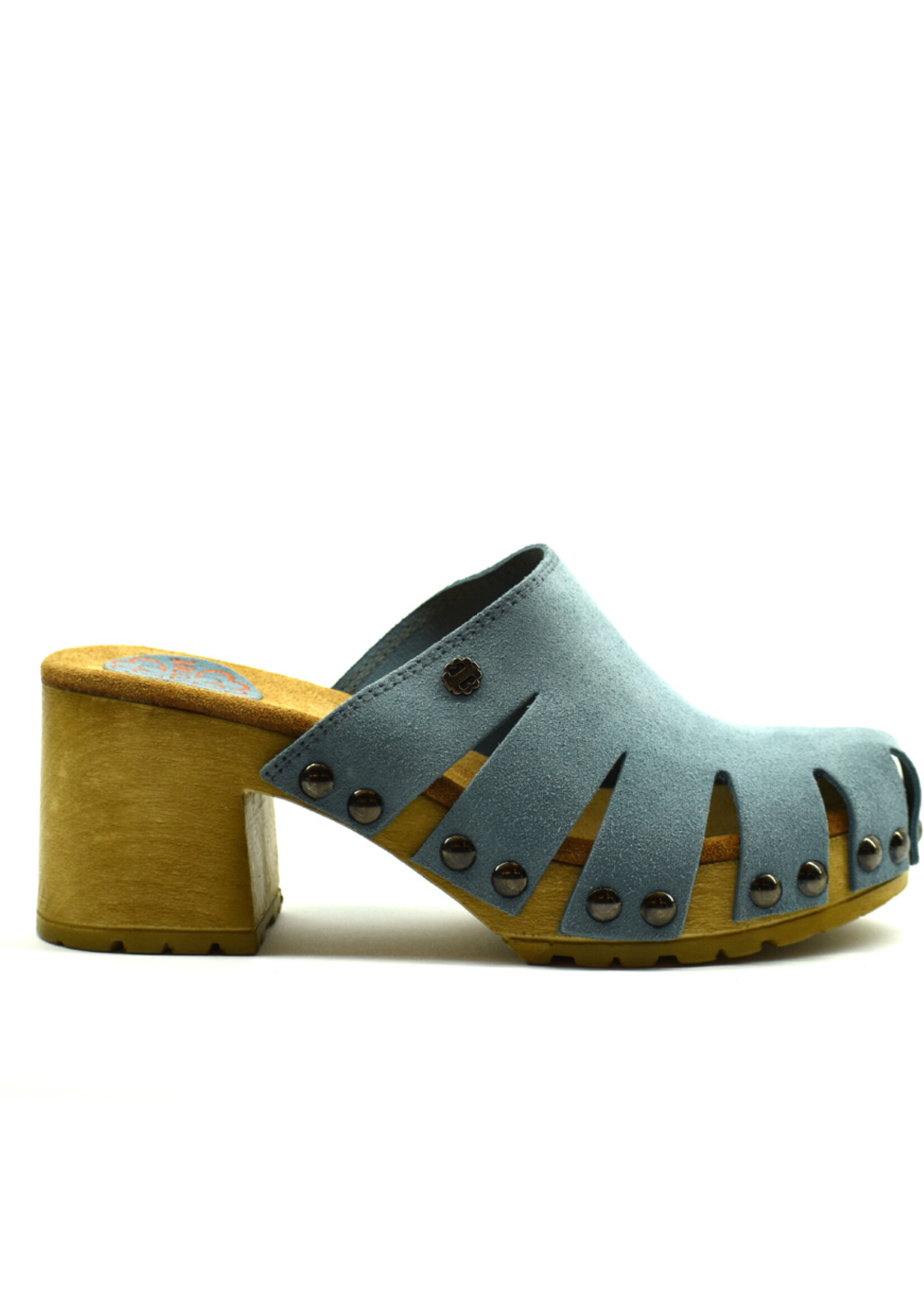 Clogs Wildleder Blau