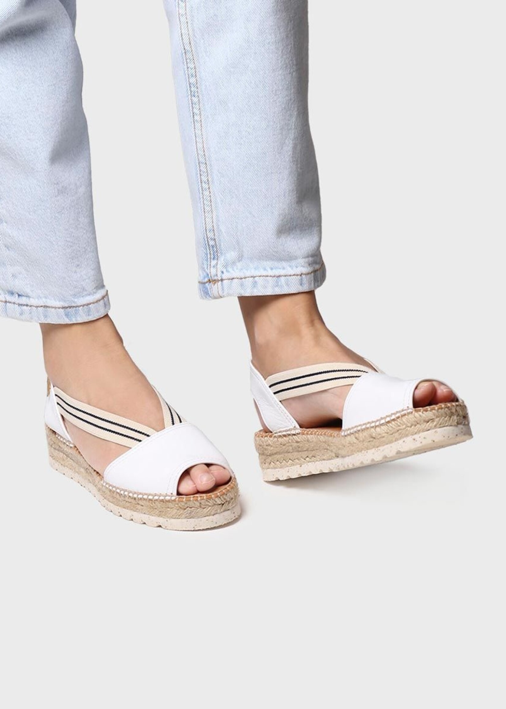 Plateauespadrilles Napa Weiss