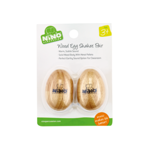 Meinl Nino NINO562-2 Wood Egg Shakers - Pair