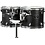 MCTC0608D - Concert Tom - 6" - Double head - Black