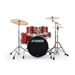 Sonor AQX - Studio Setup - Red Moon Sparkle