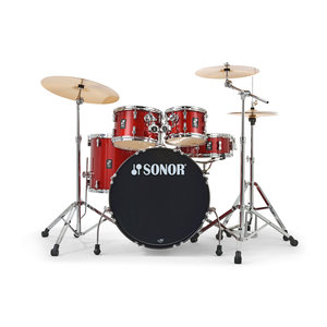 Sonor AQX - Stage Setup - Red Moon Sparkle