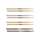 Promark Promark Rebound 5B Hickory Drumstick, Acorn Wood Tip, FireGrain 4 pack