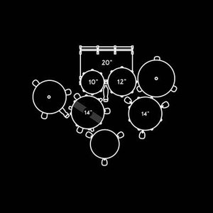 Pearl Roadshow  Plus - Bronze Metallic - 20"