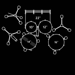 Pearl Decade Maple Satin Slate Black - 5pc - Standard