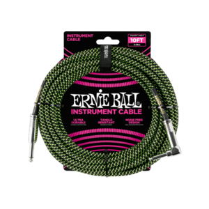 Ernie Ball EEB-6077 - Jack / Haakse Jack - 3m - Instrumentkabel