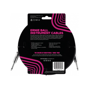 Ernie Ball EEB-6048 - Jack/jack 3m Zwart - Instrumentkabel