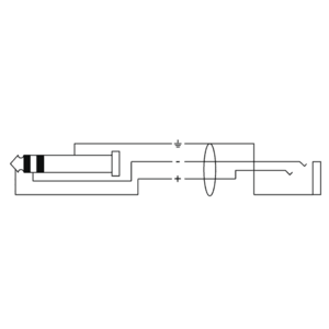 Cordial CFM3VY - Jack stéréo M./Mini-J. stéréo F. - 3m