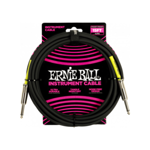 Ernie Ball EEB-6399 - Jack/jack 4.5m Zwart - Instrumentkabel