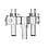 Pearl T-1035L - Double Tom Stand - L-Rods