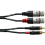 Cordial CFU3FC - RCA - 2x XLR F./2x RCA - 3 m