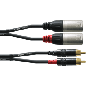 Cordial CFU1.5MC - REAN 2x XLR M./2x RCA 1,5 m
