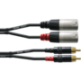 Cordial CFU1.5MC - REAN 2x XLR M./2x RCA 1,5 m