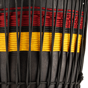 Meinl  ADJ7-L - African Style, Rope Tuned Wood Djembe - Fire Rhythm Series