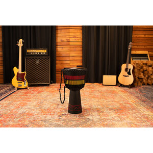 Meinl  ADJ7-L - African Style, Rope Tuned Wood Djembe - Fire Rhythm Series
