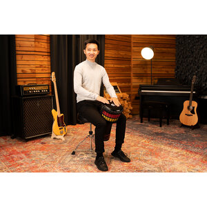 Meinl  ADJ7-M - African Style, Rope Tuned Wood Djembe - Fire Rhythm Series