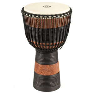 Meinl  ADJ3-XL - African Style, Rope Tuned Wood Djembe - Brown/Black