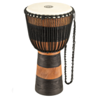 Meinl  ADJ3-L - African Style, Rope Tuned Wood Djembe - Brown/Black
