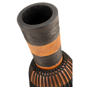Meinl  ADJ3-L - African Style, Rope Tuned Wood Djembe - Brown/Black
